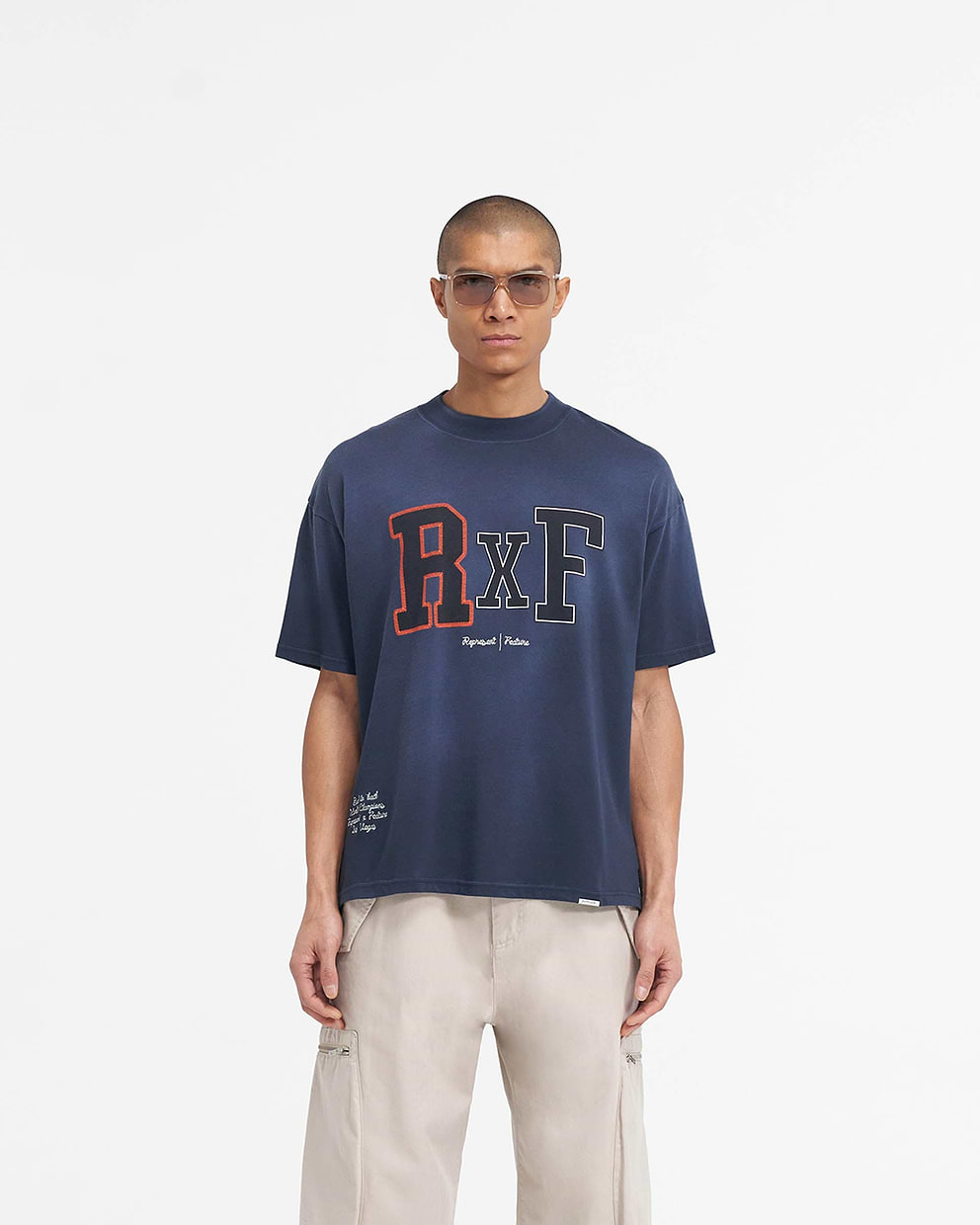 Represent X Feature Champions T-Shirt - Midnight Navy